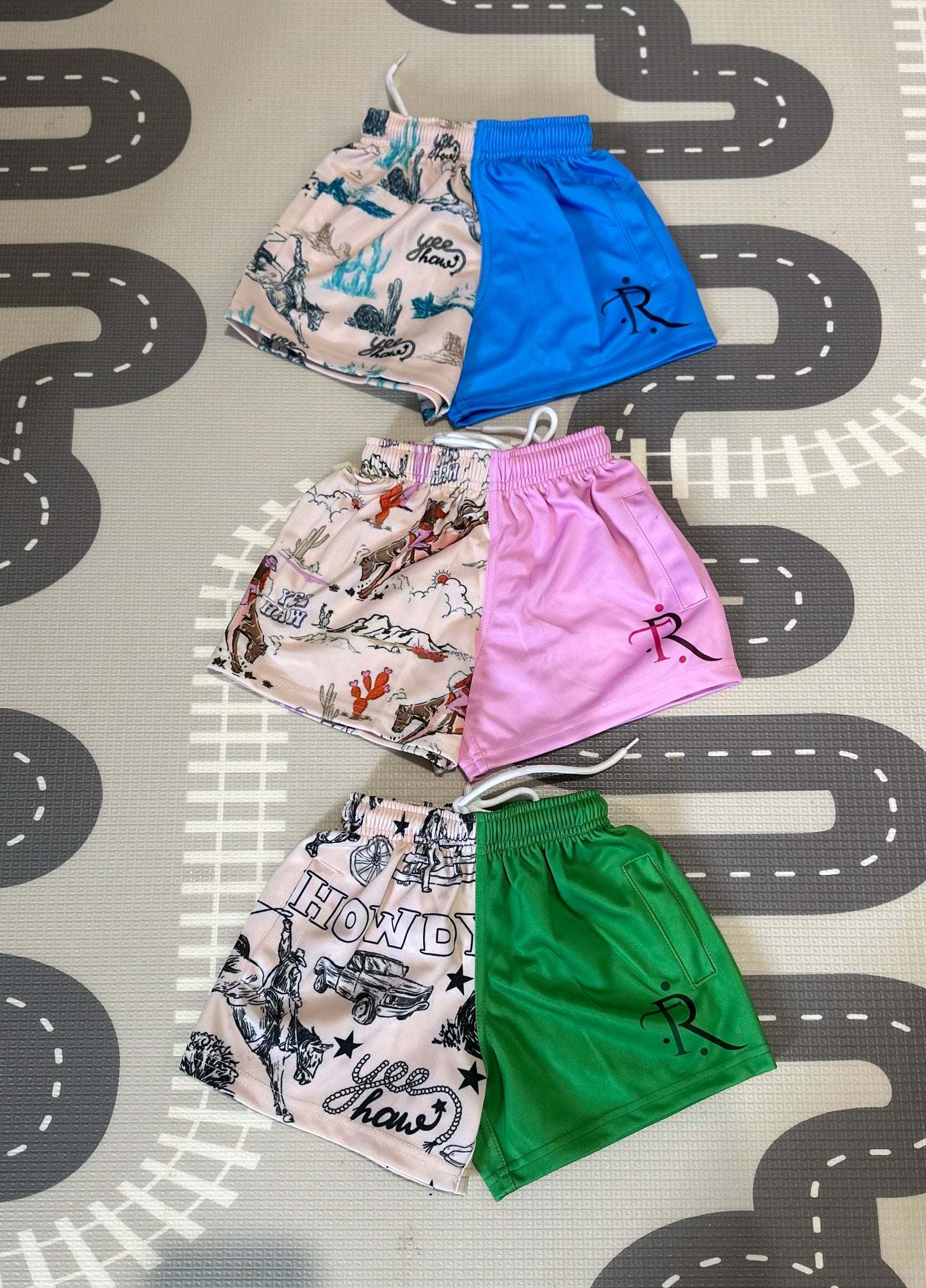 Kids Western Style Footy Shorts