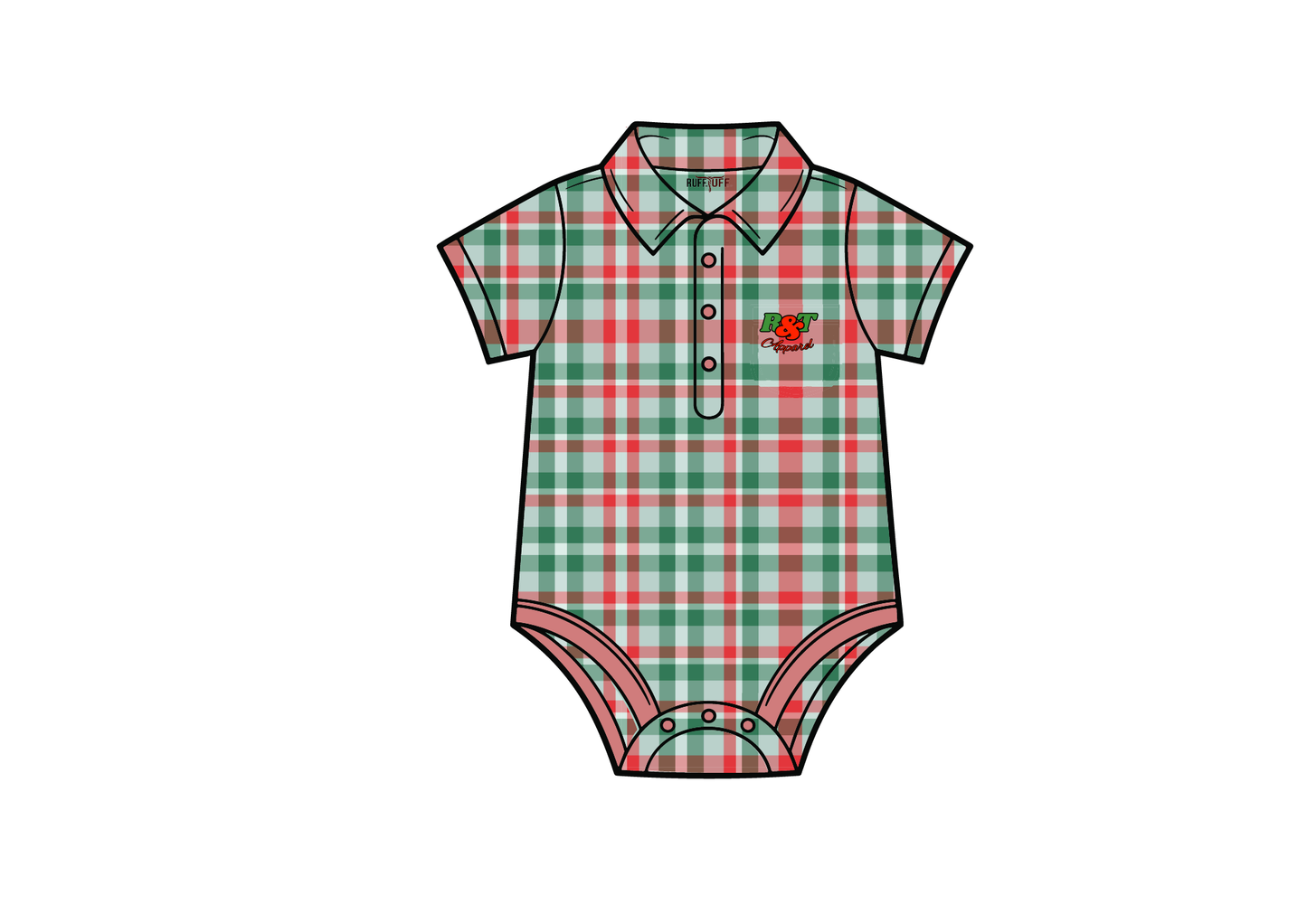 Plaid Christmas fishing shirt