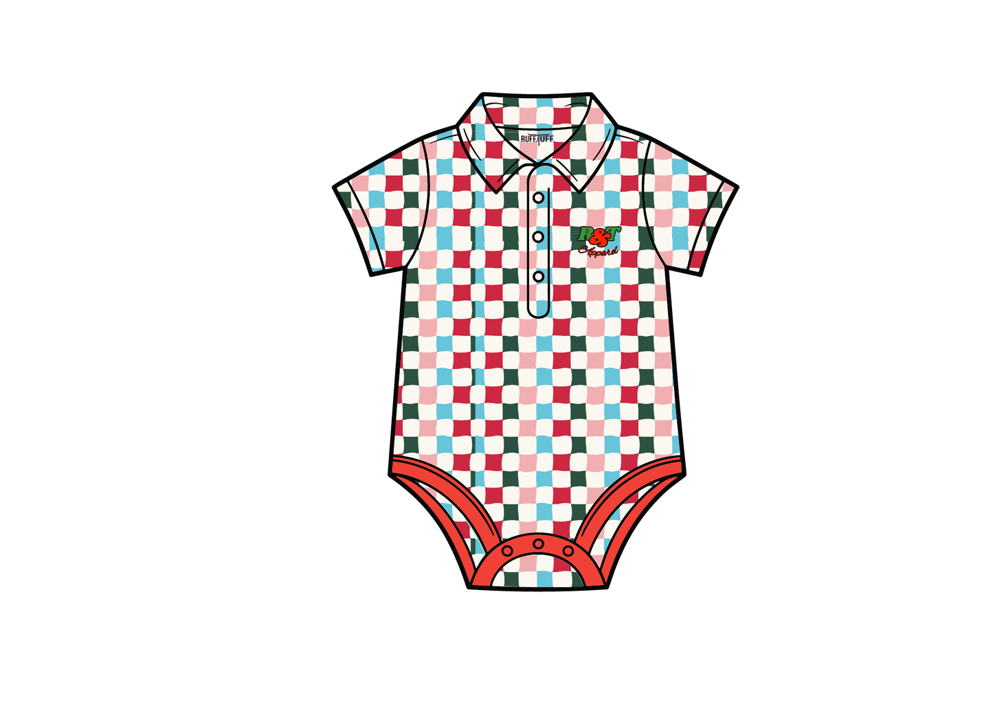 Gingham Christmas Fishing Shirt